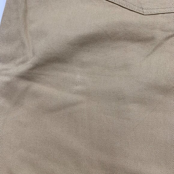 Woman Within Natural Fit 28T Khaki Cotton Pants - Picture 3 of 5